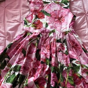 Dolce Gabbana Kid’s Floral Poplin Dress